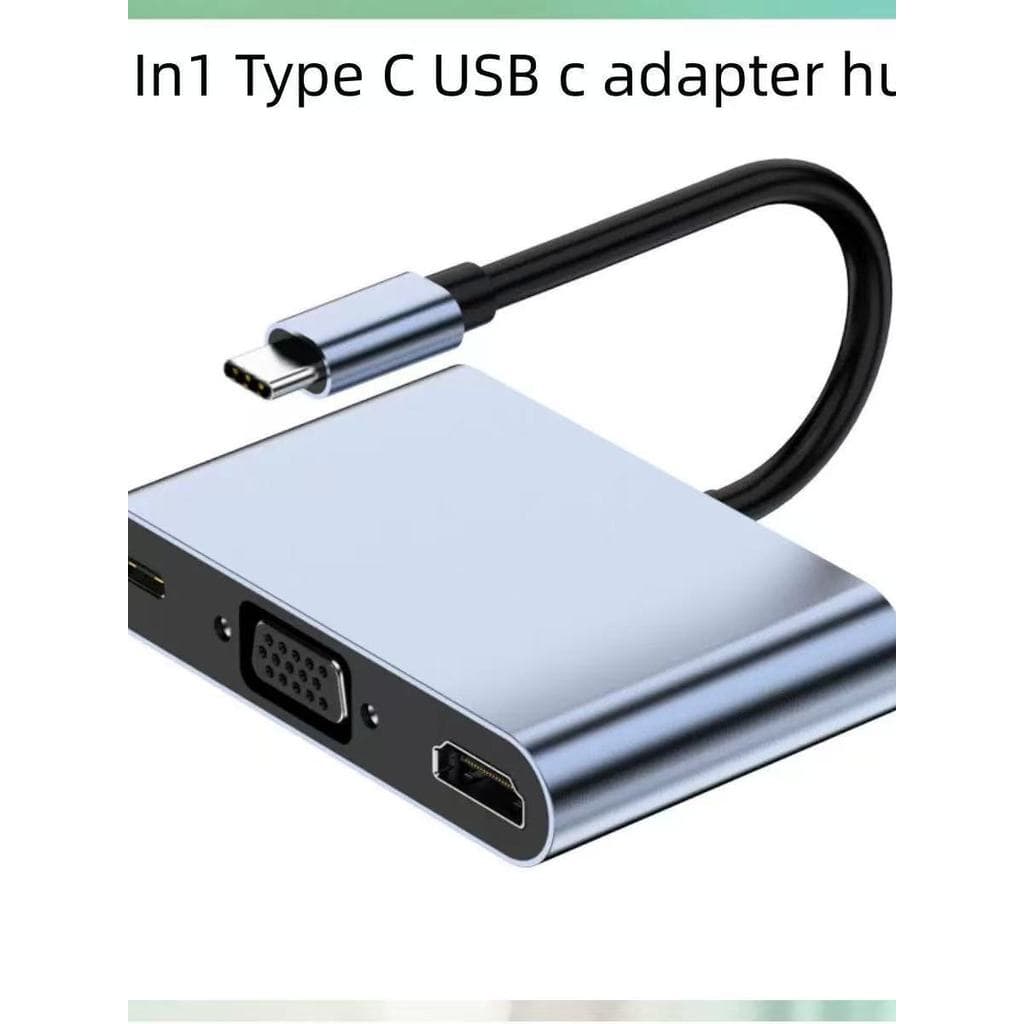 Estação de acoplamento tipo C para HDMI Conversor de porta de áudio VGA Adaptador de projetor de celular adequado para m