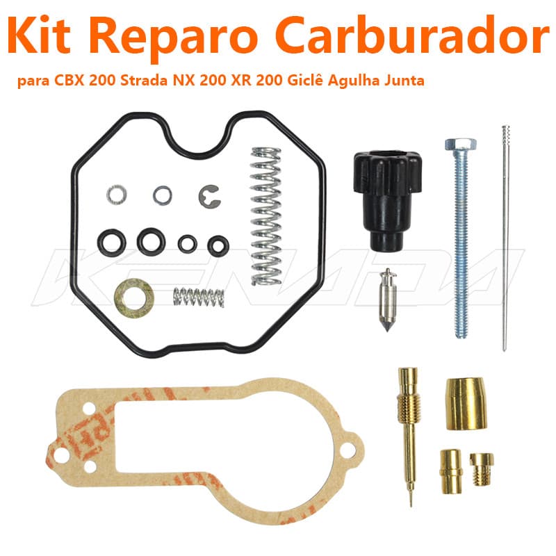 Kit Reparo Carburador CBX 200 Strada NX 200 XR 200 Giclê Agulha Junta