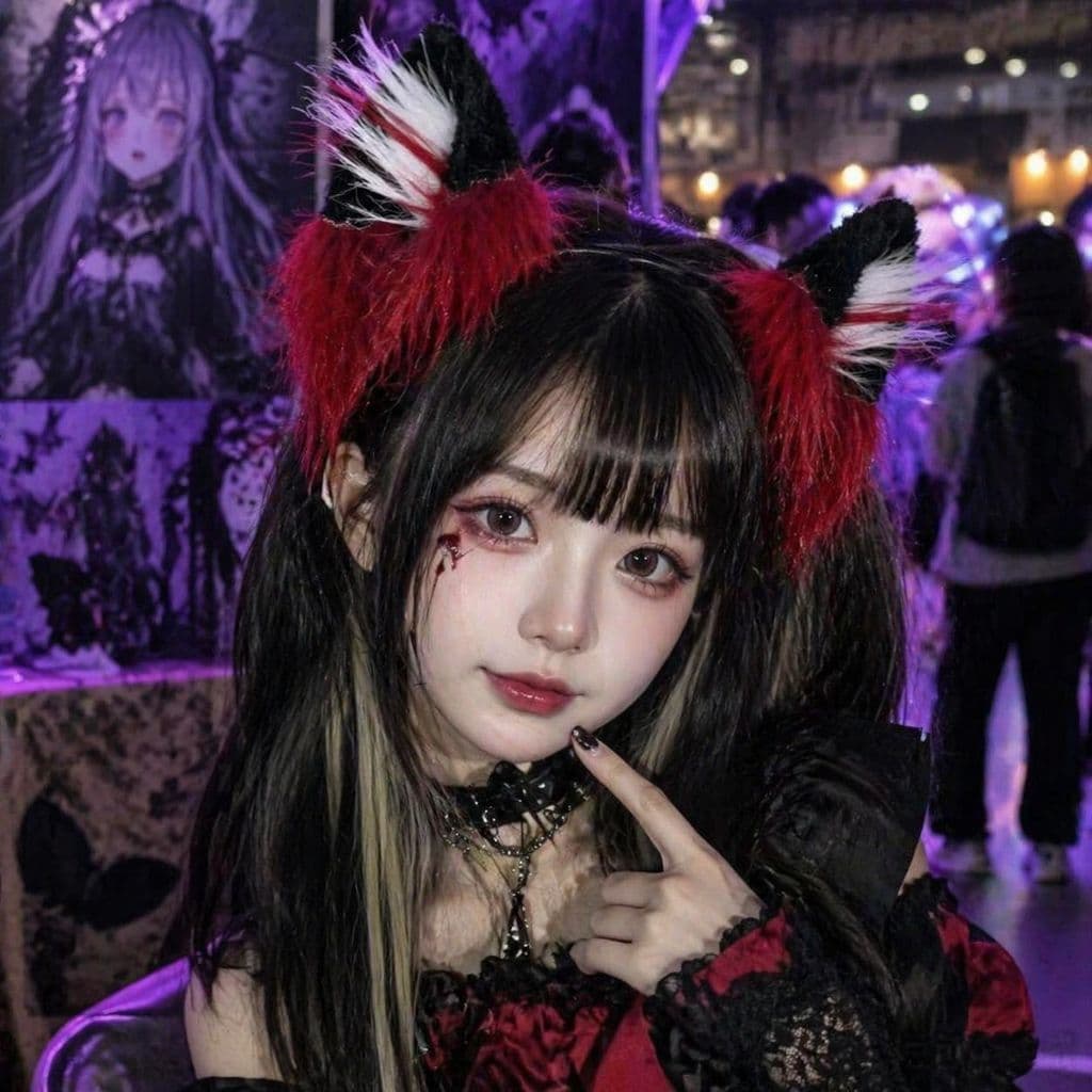 Halloween de pelúcia Animal orelha acessórios conjunto gato orelha bandana gato orelha lobo cocar lobo cauda lobo acessó