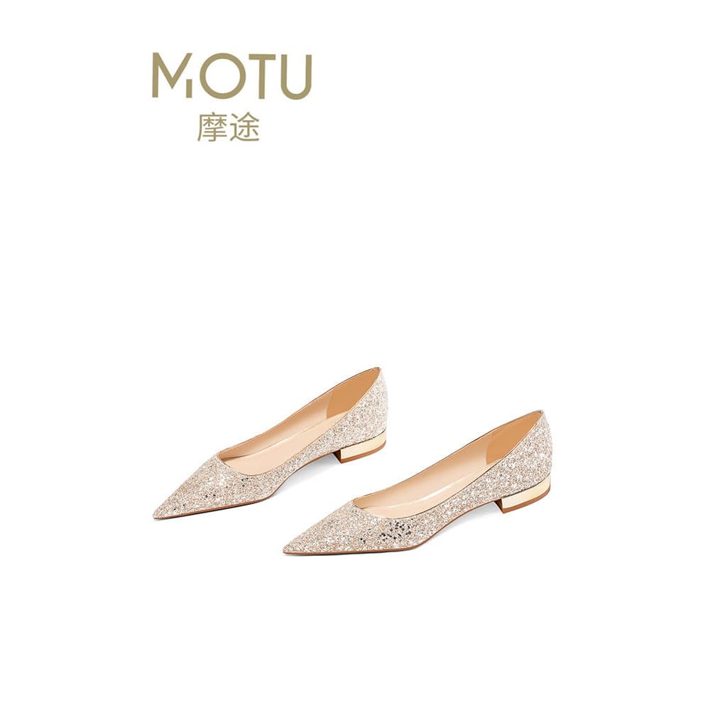 Lindos sapatos de casamento de sola plana Hexiu vestido de noiva de duas peças tamanho grande mais pés gordos mulheres g