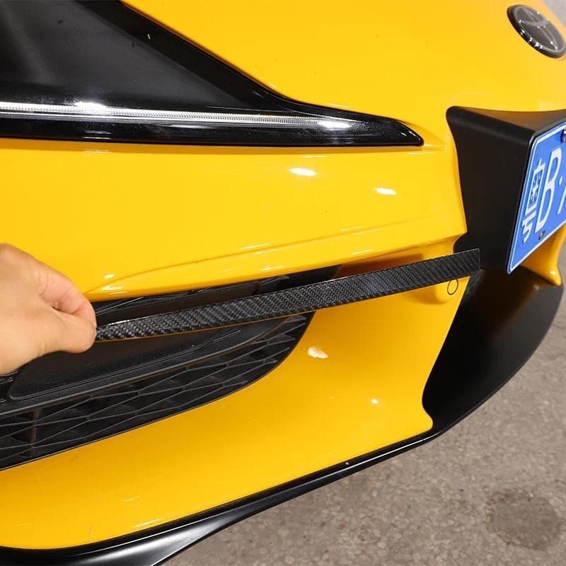 Para Toyota Supra GR MK5 19-23 Frente Do Carro Luzes De Nevoeiro Lâmpada Decoração Tira Pálpebra Sobrancelha Capa Guarni