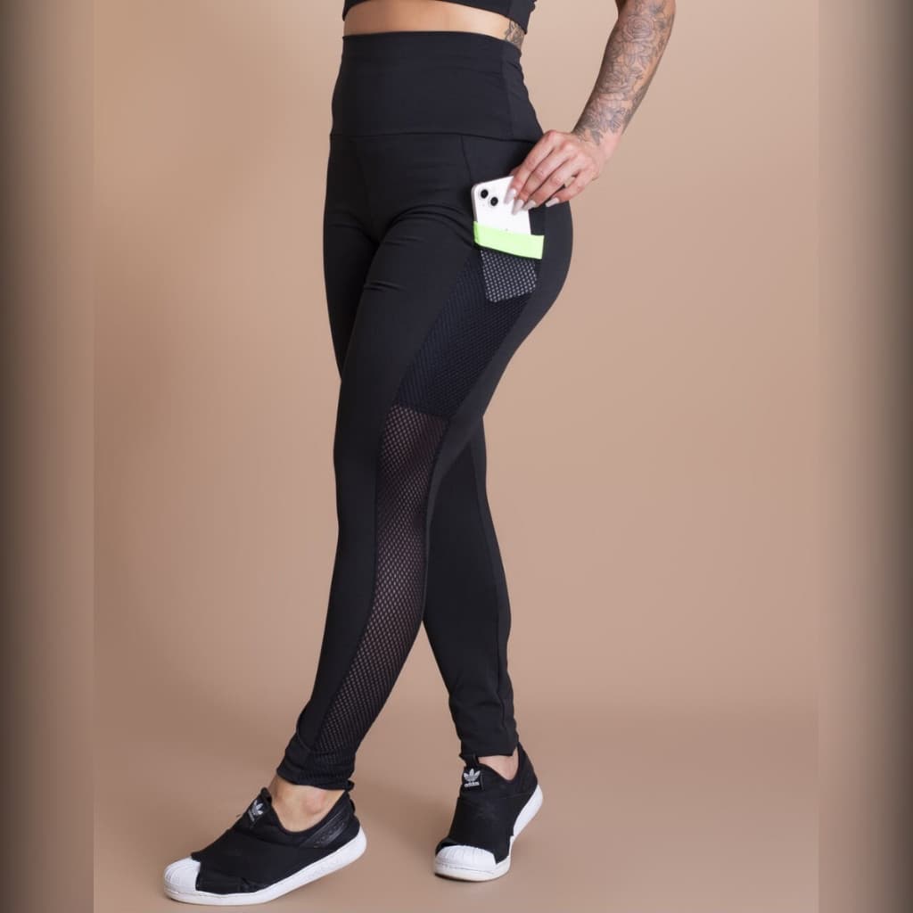 Legging Fitness com Tela
