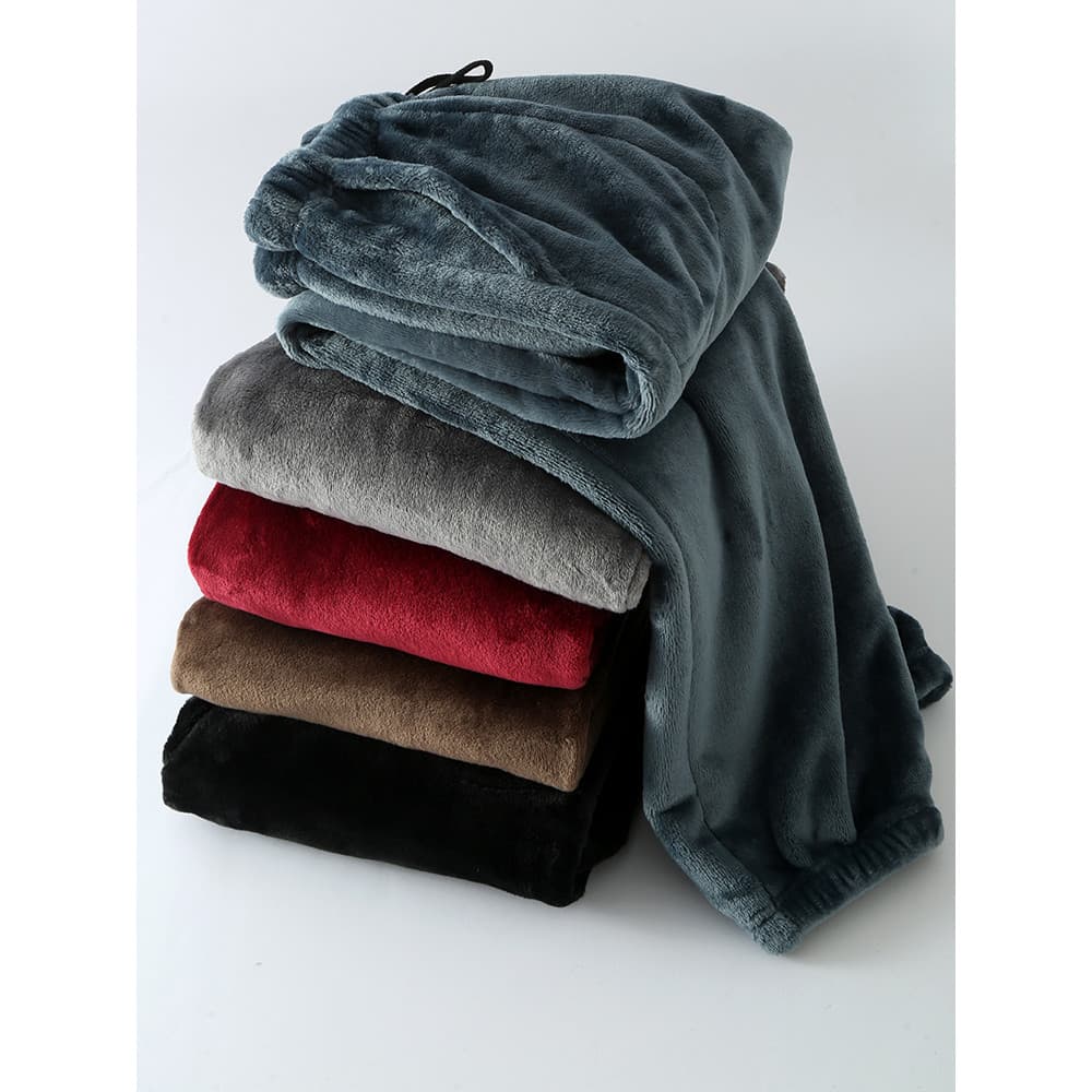 Calças de pijama de flanela espessadas masculinas inverno soltas tamanho grande cintura alta perna reta gravata-perna ma