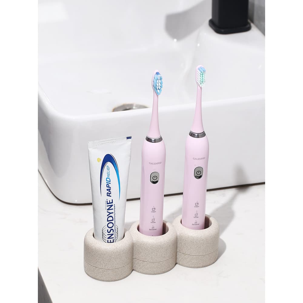 Dayemj2026 Novo estilo de escova de dentes elétrica prateleira copo de dente pasta de dente lavatório doméstico