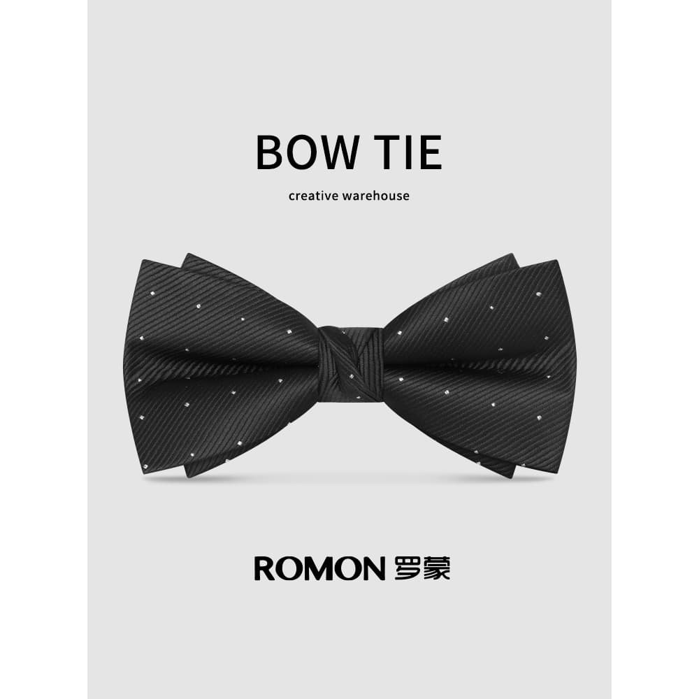 Lomon Premium bolinhas gravata borboleta casamento masculino casamento noivo padrinhos High-End terno camisa gravata bor