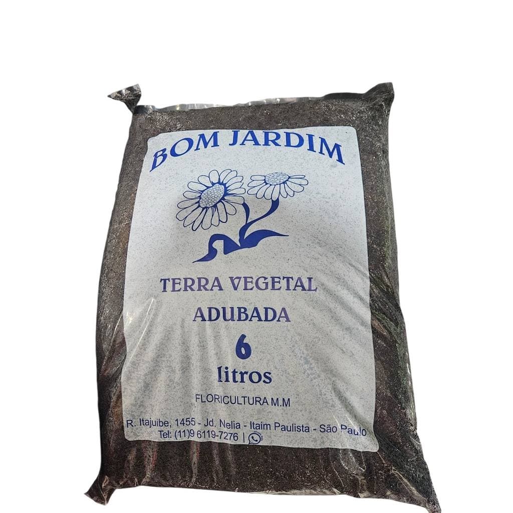 Terra  adubada PREMIUM rica em nutrientes para o Plantio 3kg