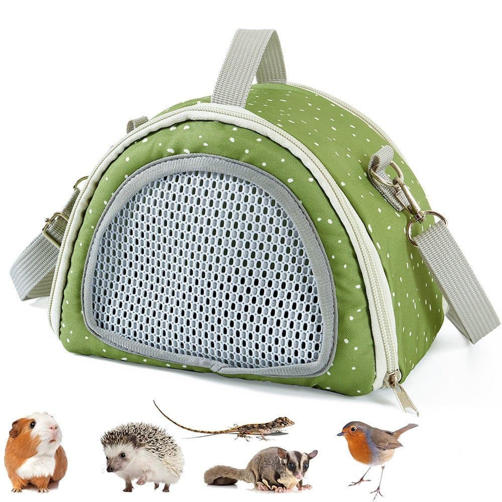 Bolsa de Transporte para Pequenos Animais de Estimação, Portátil e Dobrável, para Hamster, Petauro-do-Açúcar, Porquinho-