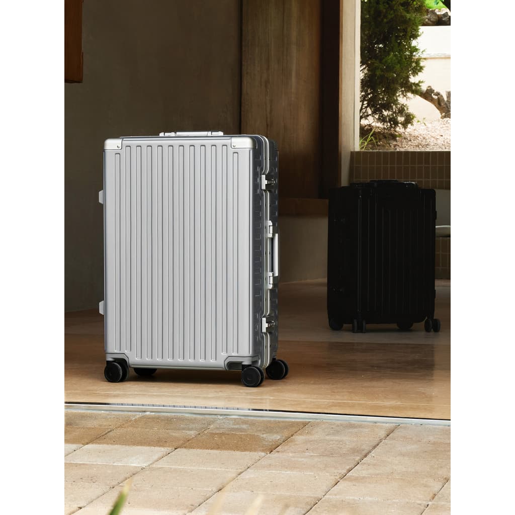 Roaming roaming mala quadro de alumínio roda Universal alta qualidade pode sentar pessoa mala carrinho viagem mala 73cm