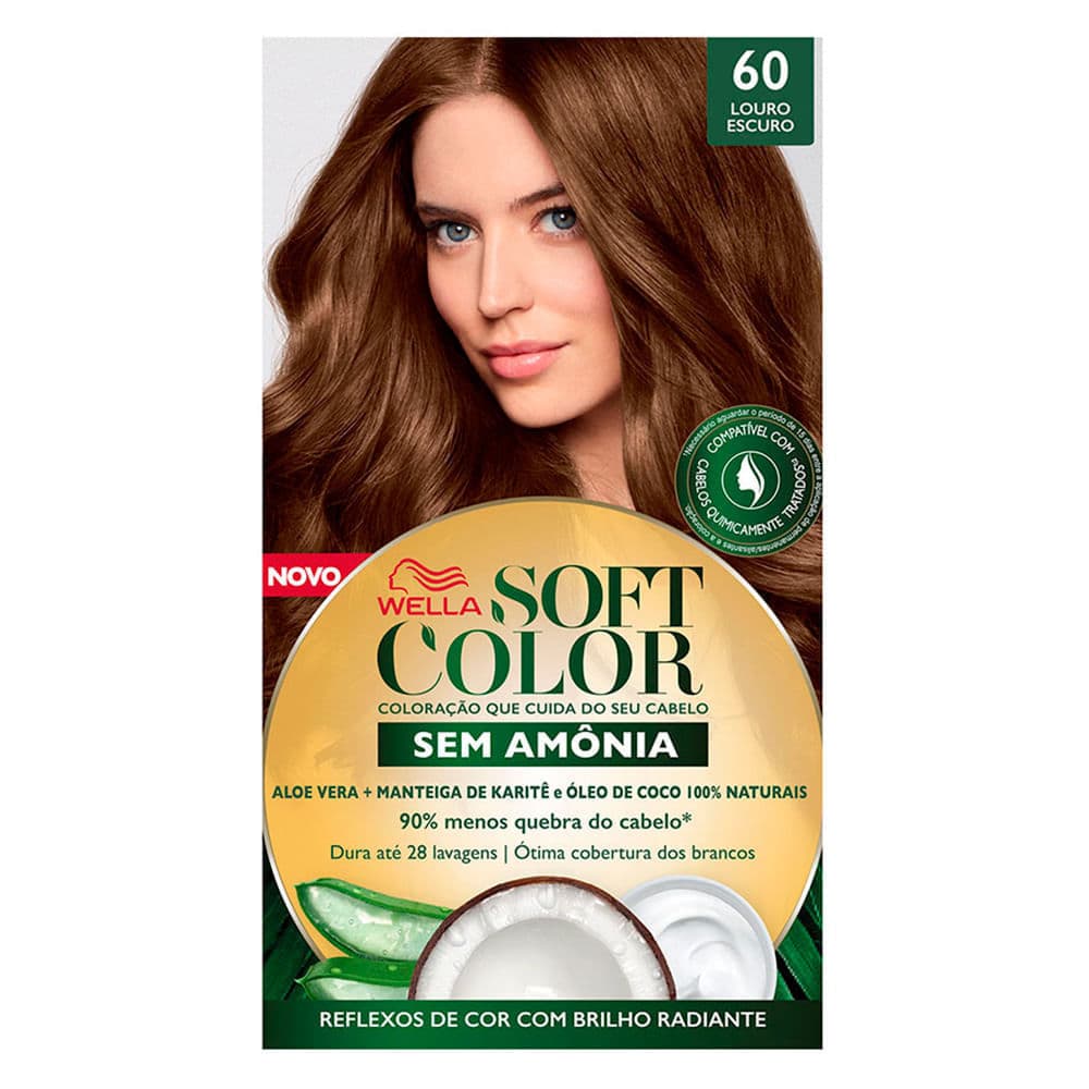 Tintura Creme Soft Color 60 Louro Escuro SOFT COLOR Tintura e Coloração 35ml