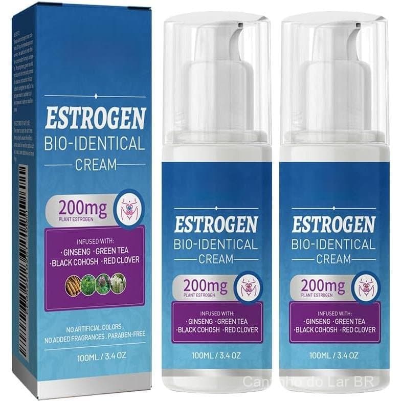 2 Cremes de Estrogênio para Equilíbrio Hormonal, 100ml Creme de Estrogênio Natural para Mulheres - Alívio da Menopausa,