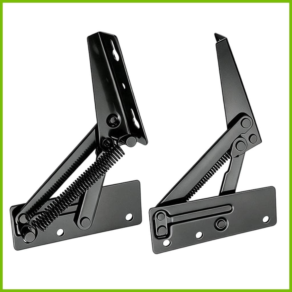 Dobradiça De Mola , De Metal , Triangular , Dobrável , Suporte De Elevação , 1 Par , Armário Dividido , Caixa De Brinque