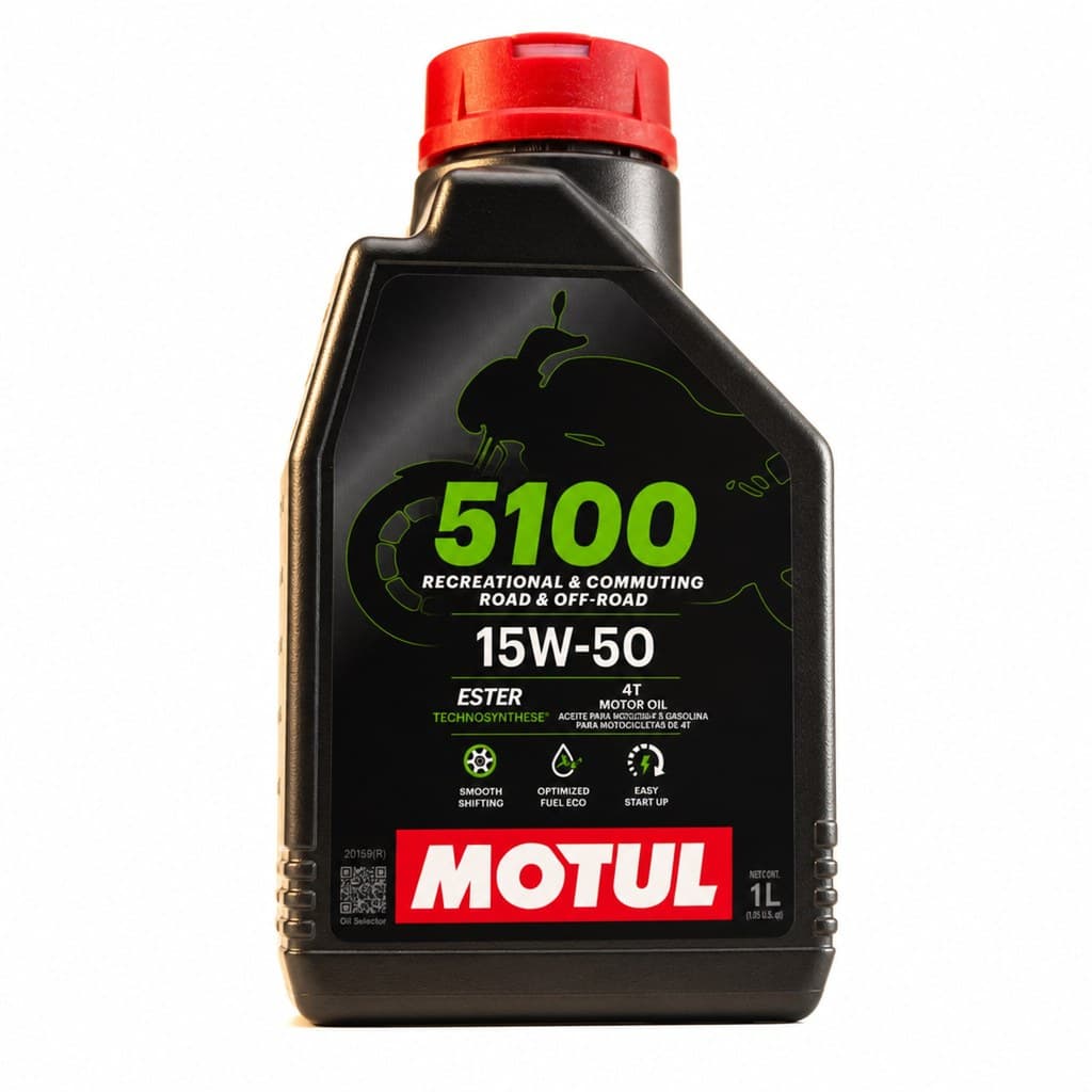 Óleo Para Motor De Moto Motul 5100 15W50 4 Tempos 1 Litro