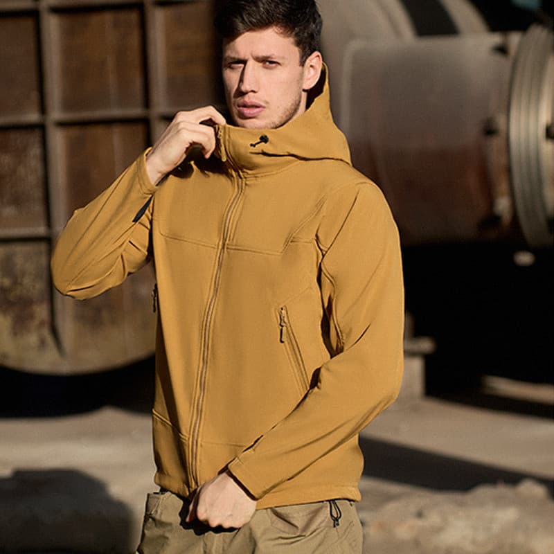 Jaqueta masculina tática de casca macia do mesmo estilo do pássaro, três em um, estilo primavera outono, à prova de vent