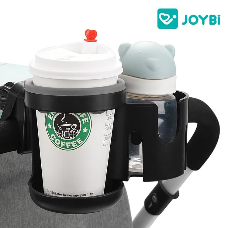 JOYBI suporte de copo para carrinho de bebê, 2 em 1, mãe andando, ferramenta útil para carrinho de bebê, acessórios para