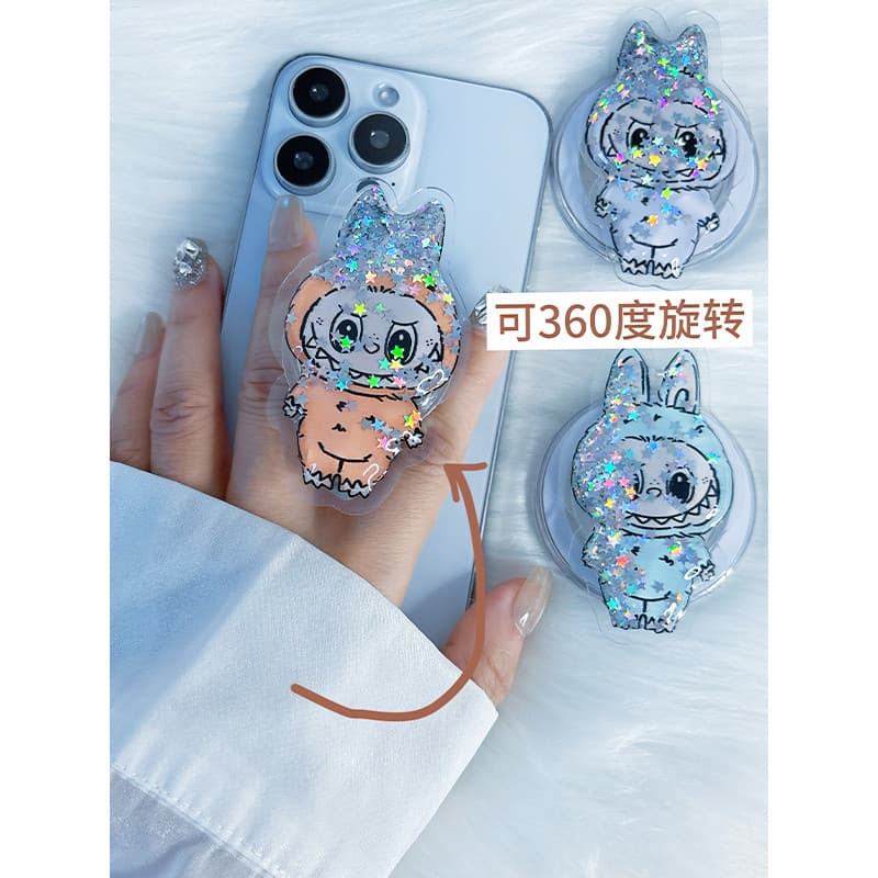 griptok magsafe magsafe popsocket LABUBU Suporte para airbag líquido Pasta Airbag Suporte preguiçoso giratório retrátil