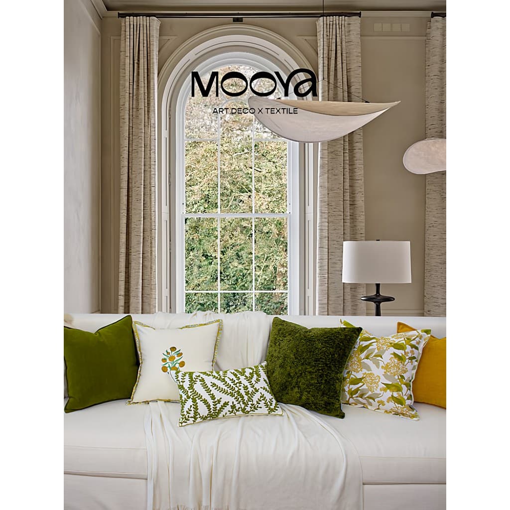 Muye {Anlu Spruce} Travesseiro Verde Francês Luz Luxo Retro Almofada Sofá Sala de Estar Almofada Premium Novo Estilo