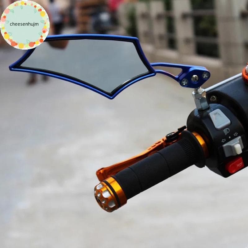 cheesenhujm Universal Motocicleta Moto Bicicleta Retrovisor Lateral Scooter ATV Espelhos Retrovisores Retrofit Decoraçõe