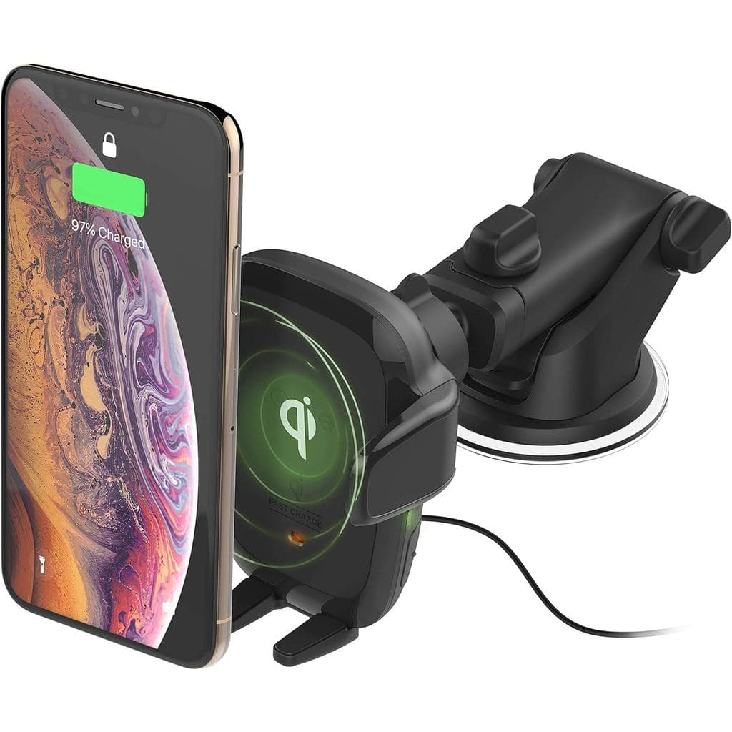 Carregador De Carro Sem Fio iOttie Auto Sense Qi-Suporte De Telefone Para Painel De Fixação Automática Com Carregamento