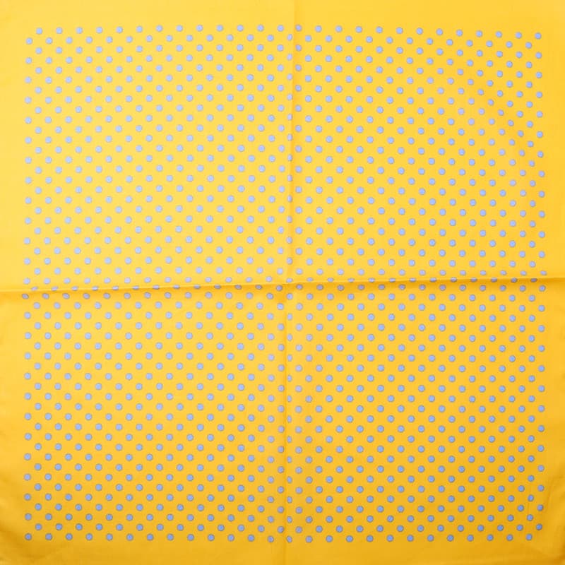 Amarelo bolinhas pequeno lenço quadrado senhoras lenço de orelha cobrindo cachecol Retro All-Match Pla