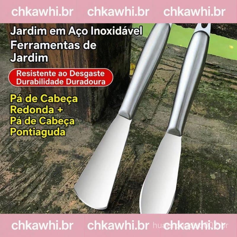 Pá De Aço Inoxidável  , Jardim Espessada Com Moldagem Integrada , Ferramenta De Transplante , Espátula Manual