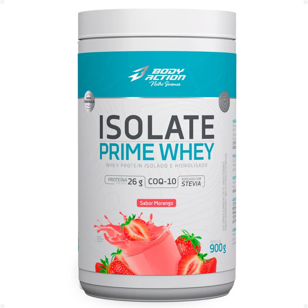 Whey Hidrolisado Isolado Isolate Prime 900g - Adoçado c/ Stevia