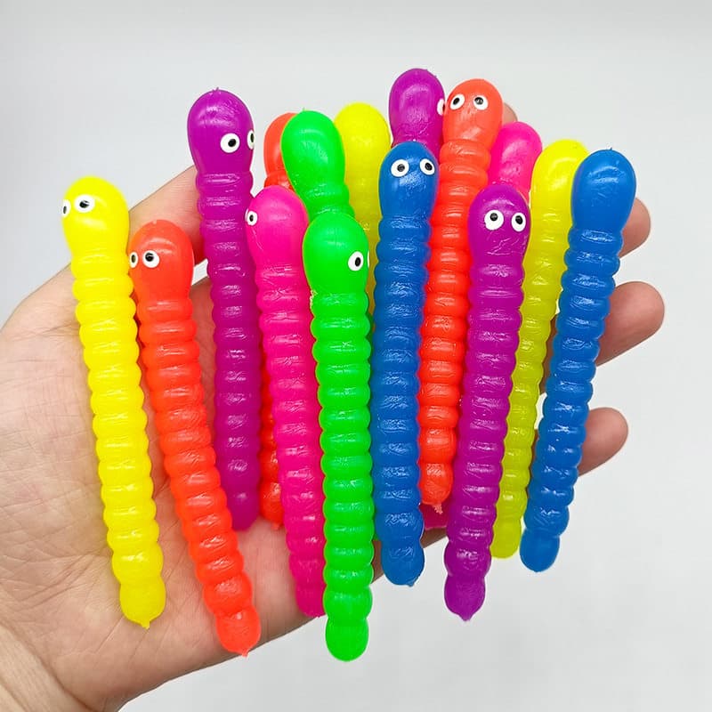 Colorido Caterpillar Lala música descompressão ventilação bonito diversão descompressão tensão brinquedo de borracha mac