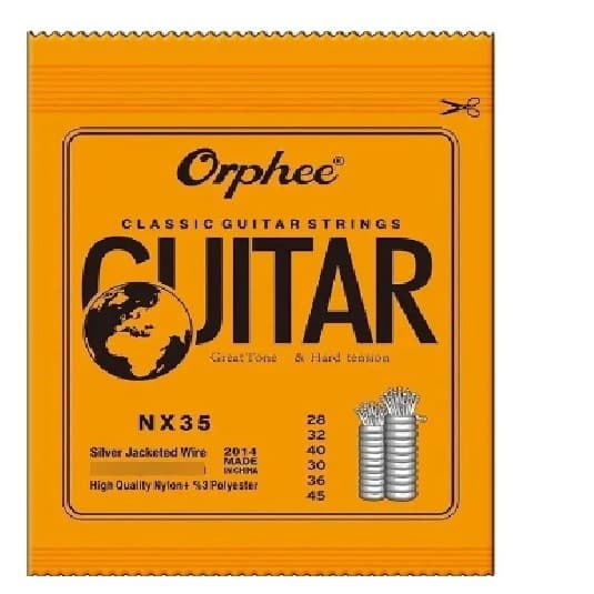 Encordoamento Orphee Violao Classico Alta Tensao Anticorrosi NX35