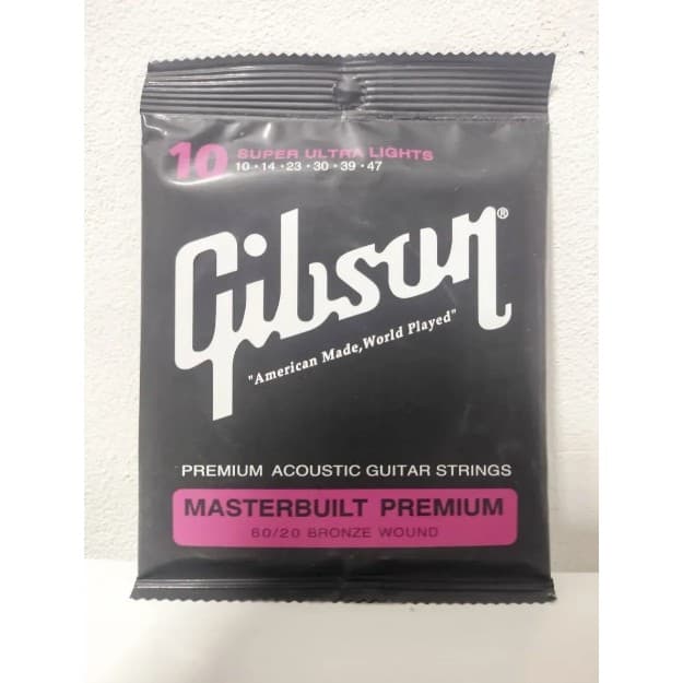 Encordoamento Guitarra Gibson 010-047 masterbuilt premium