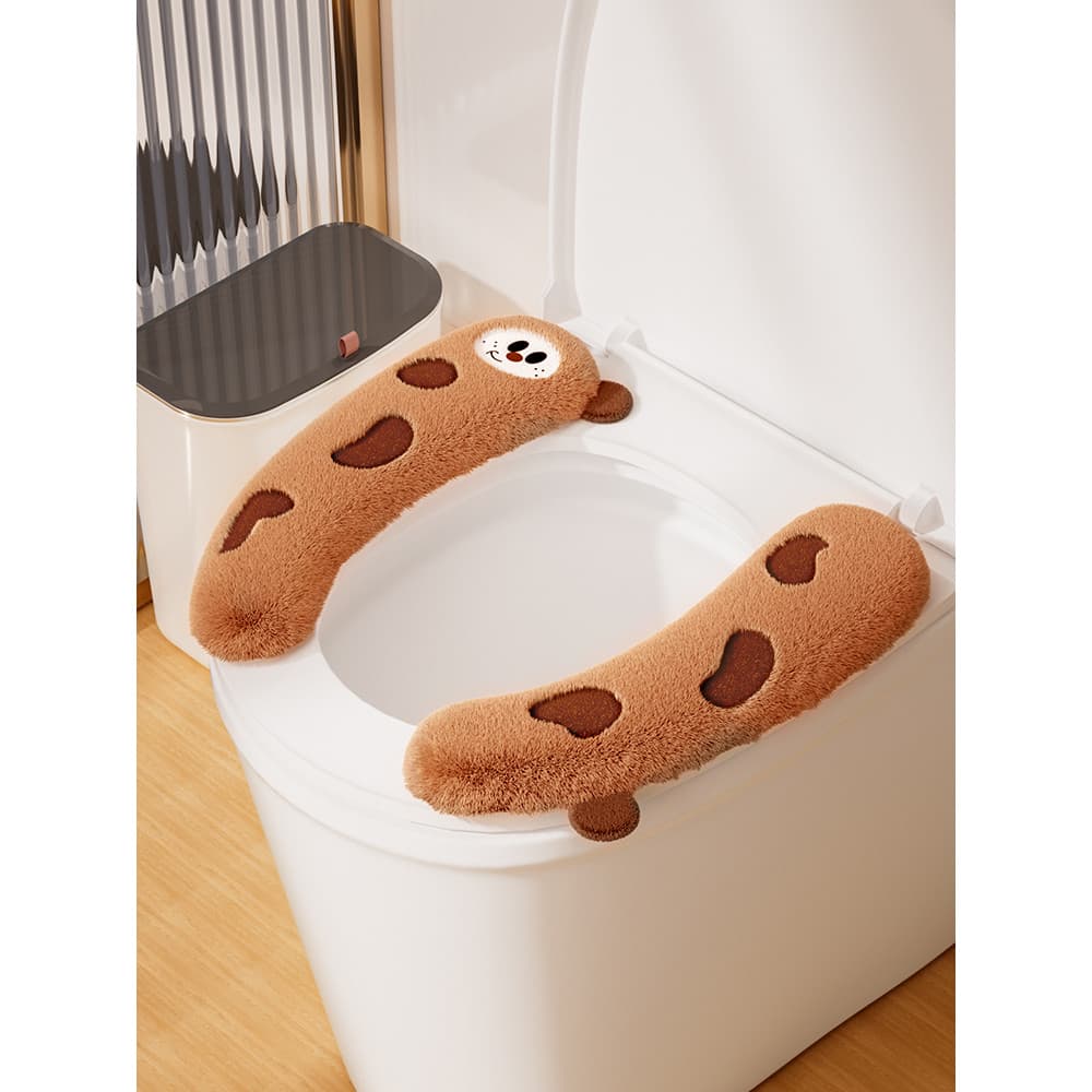 Almofada de toalete inverno 2026 novo estilo à prova dwaterproof água lavadora de toalete doméstico pegajoso almofada de