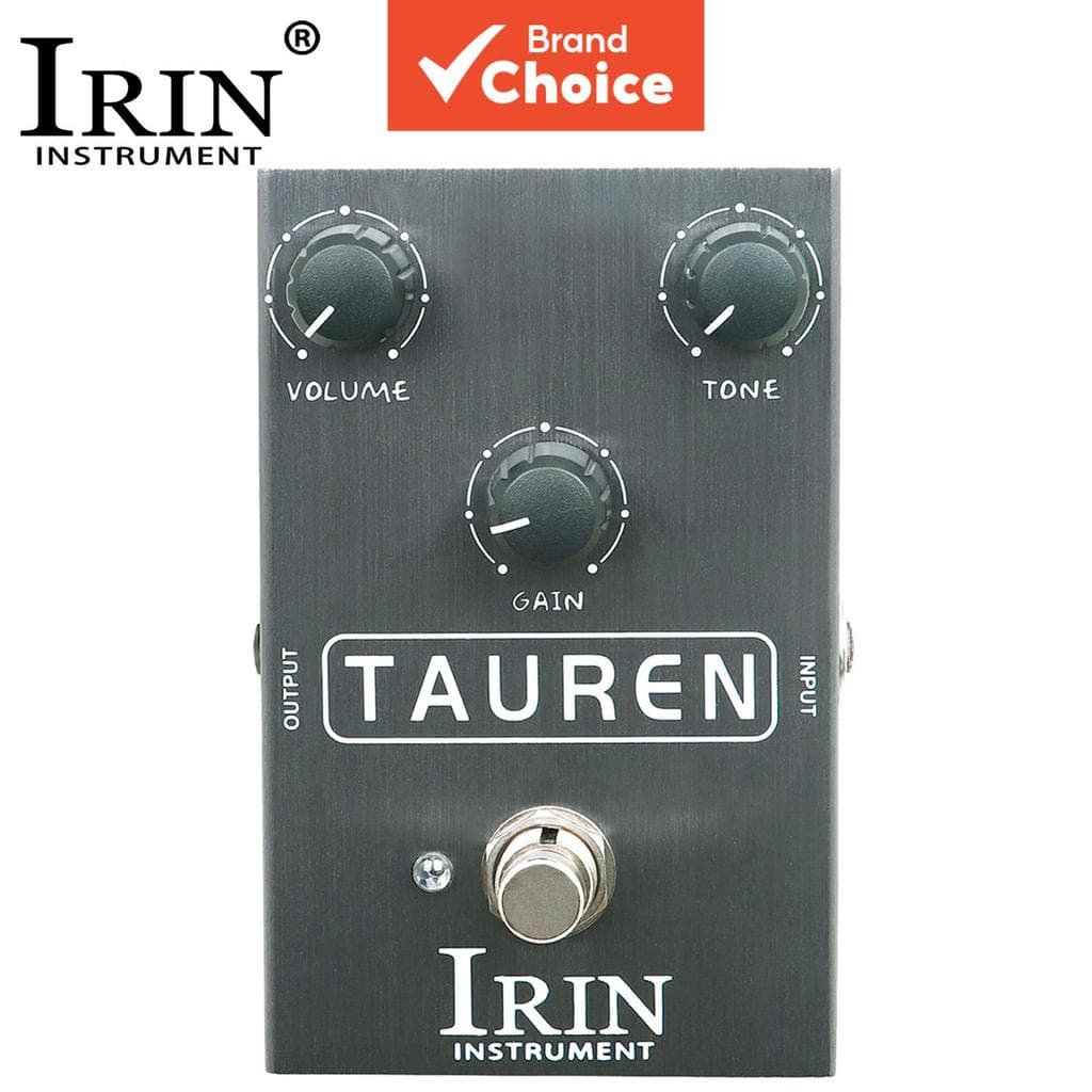 IRIN Pedal de Efeito de Guitarra Elétrica TAUREN Overdrive, Pedal de Distorção de Alto e Baixo Ganho, de Clean Boost até