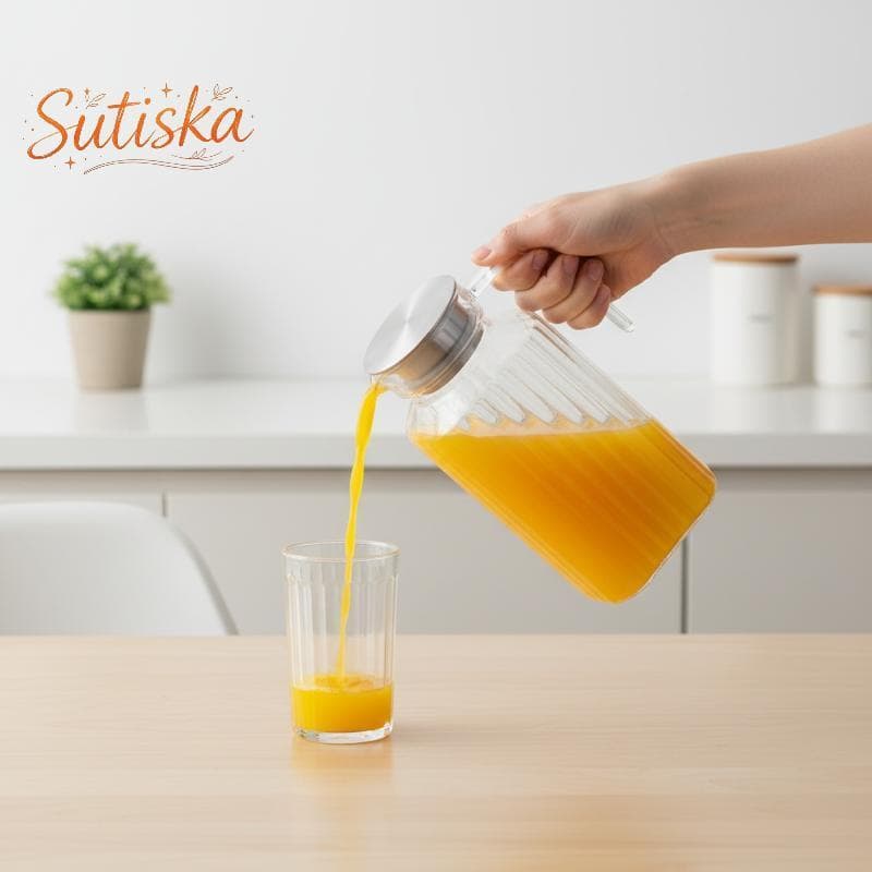 sutiska Jarra De Suco De Água , Garrafa Transparente De Plástico Para Armazenar Sucos Frescos E Bebidas Cozinha , Gelade