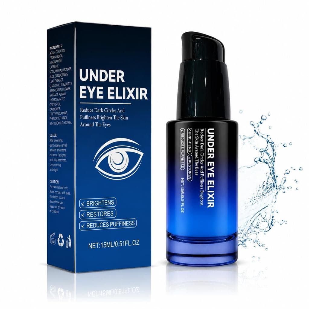 1 unidade de Elixir Nutritivo para a Área dos Olhos Masculinos, Fórmula Hidratante Leve, Ajuda a Melhorar a Aparência de