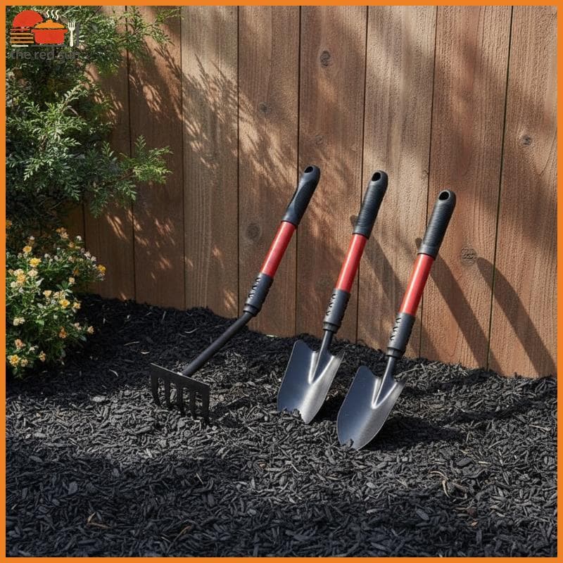 TSBR Resistente Cinco Dentes Jardinagem Ferramenta Manual Pá Ancinho Enxada Alça Antiderrapante Para Casa Jardim Capina