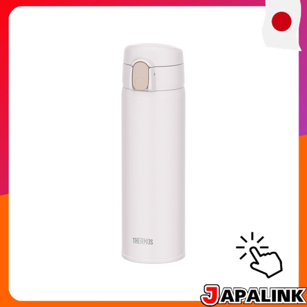 THERMOS Garrafa Térmica Branco Isolamento a Vácuo com Canudo FKA-500 【Direct from Japan】