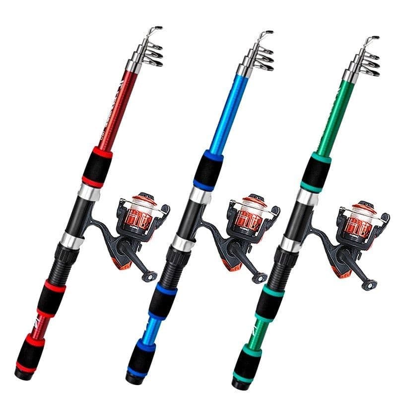 Conjunto de vara de mar combinação portátil vara de pesca de fundição longa Mini vara de pesca conjunto completo conjunt