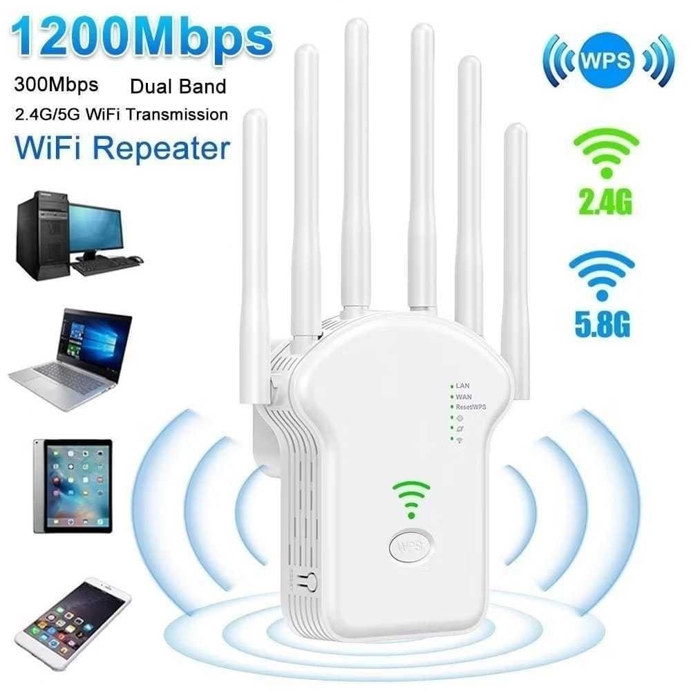 Repetidor Wi-Fi 6 Antenas - Alta Velocidade, Cobertura Ampliada, Configuração Simples