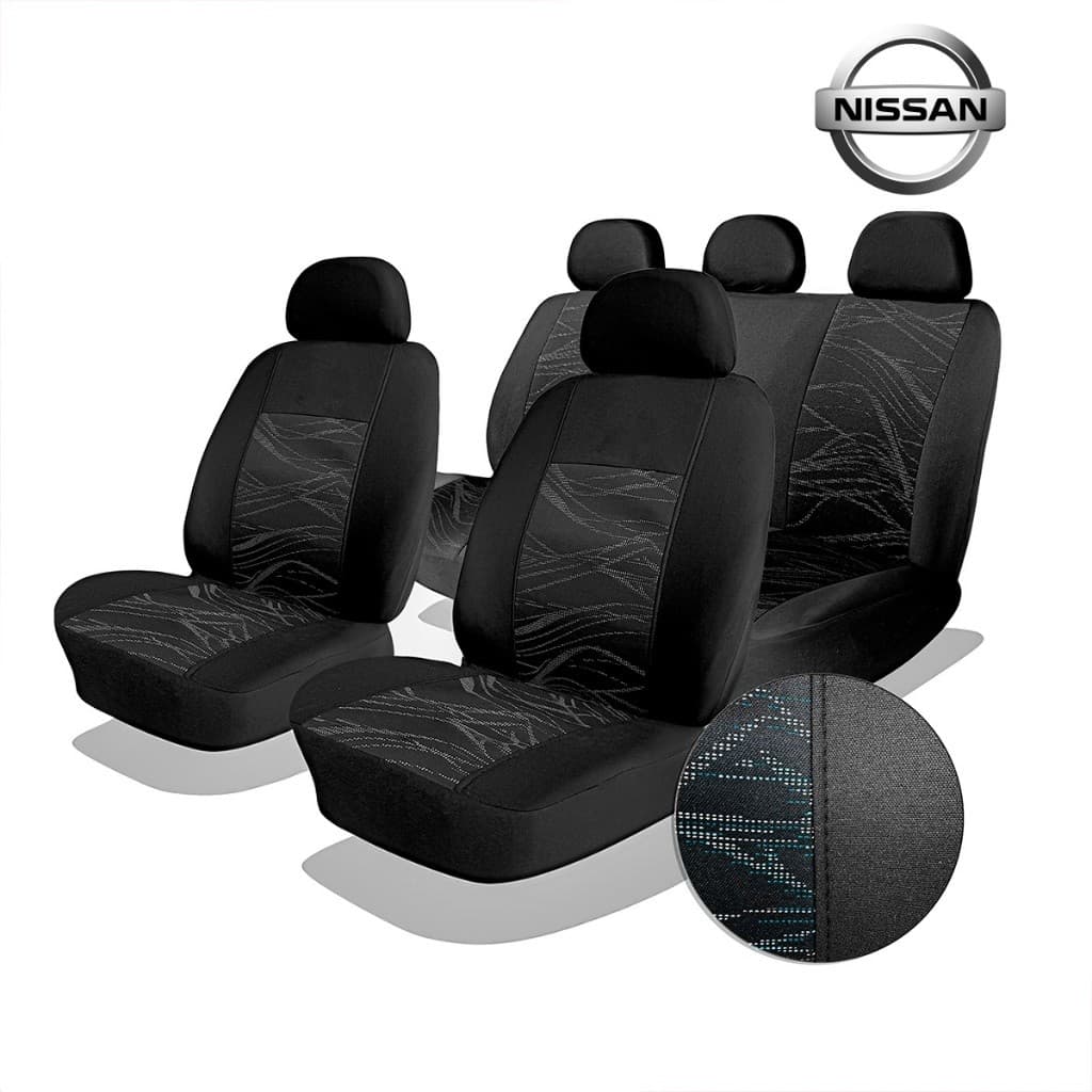 Capa de Banco Nissan Premium Tecido Automotivo Grosso Versa Sentra Frontier Livina March