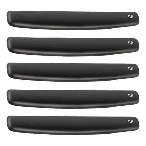 Kit 5 Apoios De Pulso Multilaser Teclado Em Gel Preto Ac033