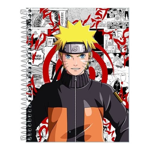 Cadernos Naruto shippuden 1,10 ou 20 Matérias Capa Dura Universitário
