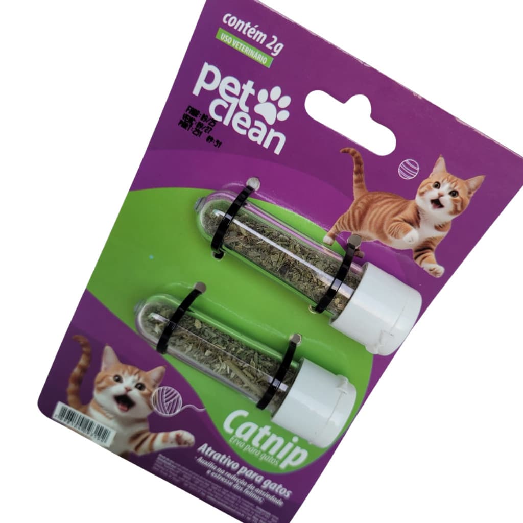Catnip Erva Natural Atrativo Gato Pet Clean Alívio Estresse