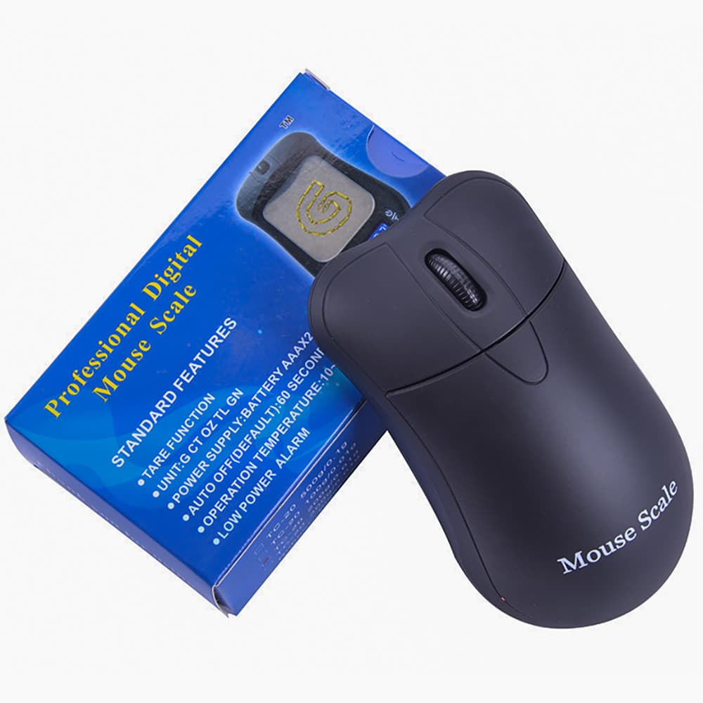 500g 0.01g Balança Eletrônica De Bolso Em Formato De Mouse De Alta Precisão Display LCD Transparente Mini Digital Portát