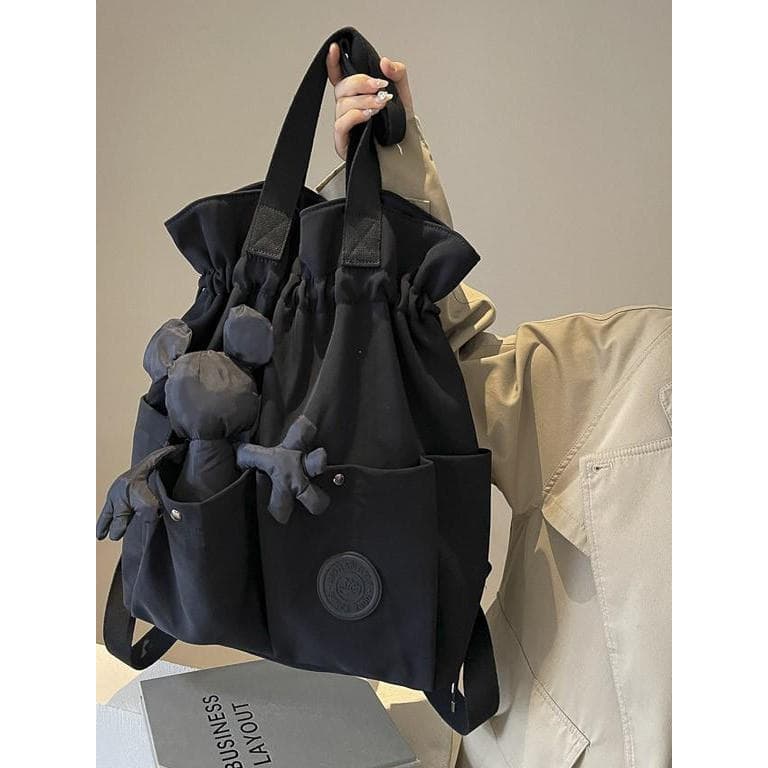 Mochila de viagem de grande capacidade, elegante, leve, feminina, 2025, novo estilo, bolsa de curta distância, estudante