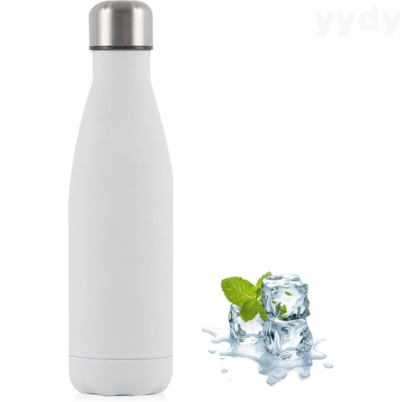 Garrafa Térmica de Aço Inoxidável 500ml, Frasco a Vácuo de Parede Dupla – Mantém Bebidas Frias por 24H, Quentes por 12H,