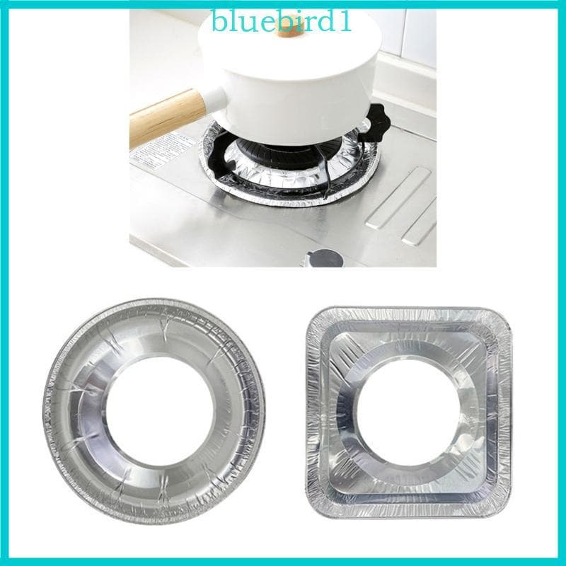 BLUE Rodadas Quadradas Descartáveis Queimadores Gás Forro Protetores Babador
