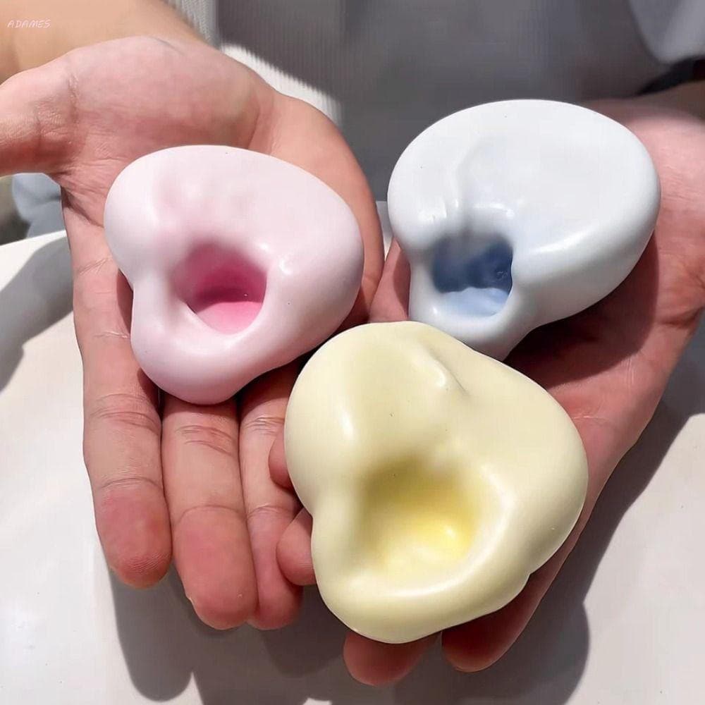 Brinquedo De Pitada ADAMES , Aperto De Bola Feito À Mão Fidget , Arroz Pegajoso De Pele De Gelo Criativo Modelável Reali