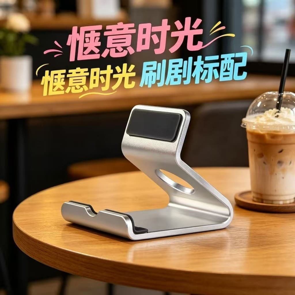 Novo Suporte de Mesa para Celular e Tablet em Metal, Suporte Multifuncional Ultra Durável, Resistente a Quedas, Suporte