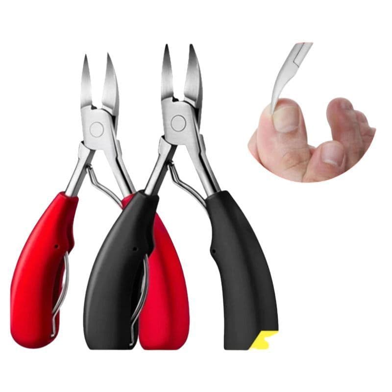 Alicate mola dupla De Cortar Unha Curvado Profissional Aço Inox Manicure Pedicure Podologia De Unha
