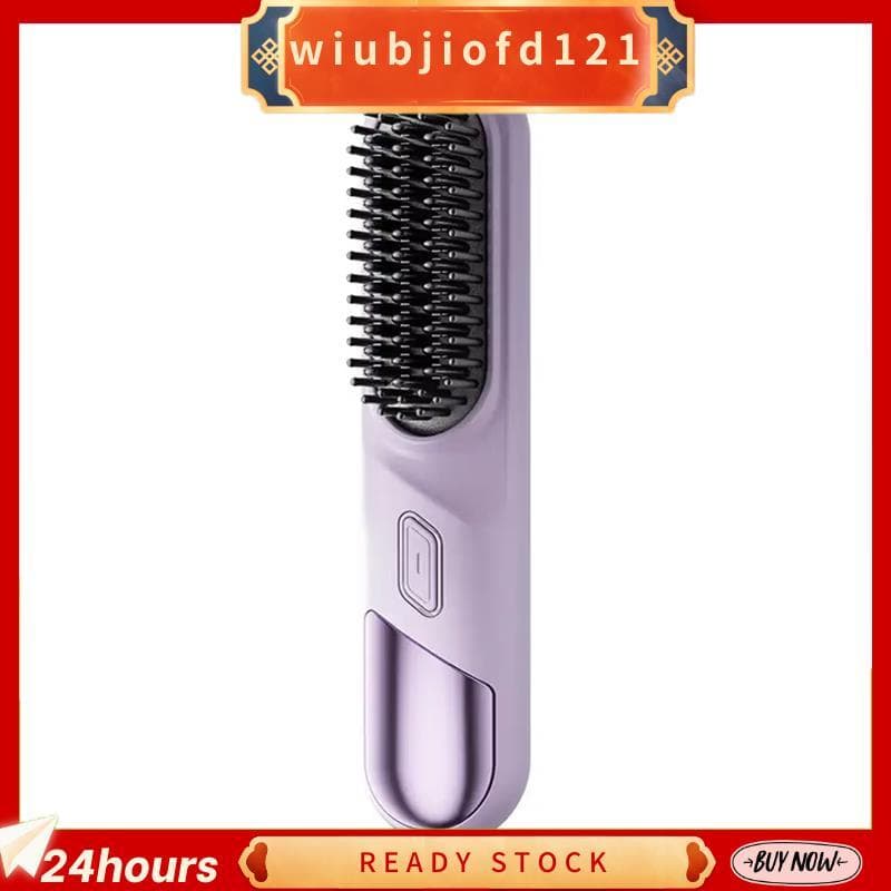 Alisador De Cabelo Sem Fio , Mini Secador De Pente Quente E Escova De Alisamento , Aparelhos Portáteis De Estilo