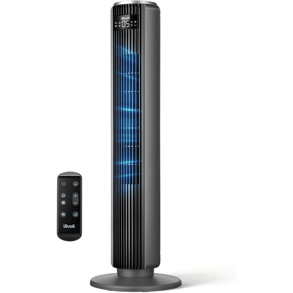Ventilador de Torre Silencioso Levoit 23dB, Ventilador Sem Hélices para Quarto, Ventiladores Poderosos e Suaves, Eficien