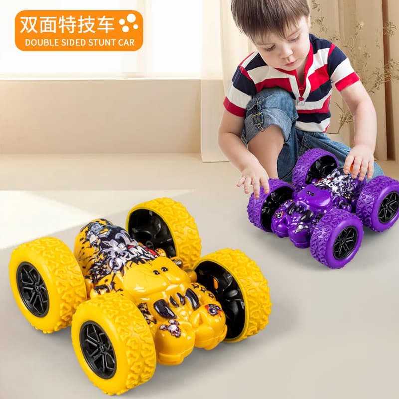 Carro de brinquedo inercial crianças puxar para trás conjunto de carro menino 3 a 6 anos de idade novo estilo quebra-cab